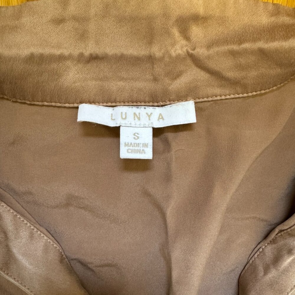 Lunya Washable silk high rise pant sleep set - Picture 3 of 5